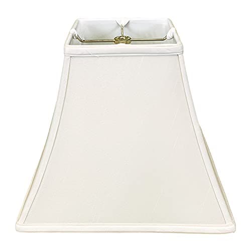 Royal Designs, Inc. Regal Square Bell Lamp Shade, 5 x 10 x 9, White (BSO-715-10WH)