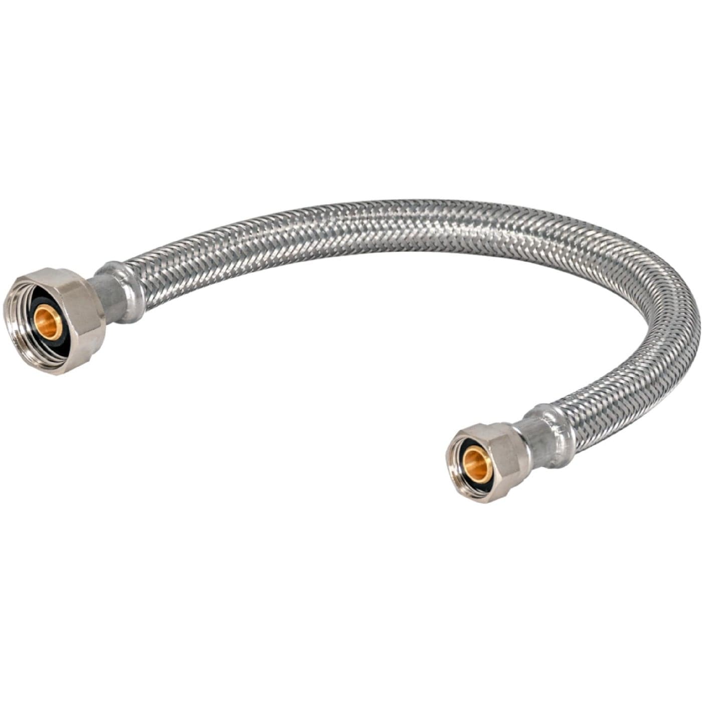 Eastman 48 inch SteelFlex Braided Faucet Connector 12 Inch FIP x 38 Inch Compression Stainless Steel Faucet Supply Line 48301