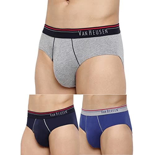 Van Heusen Multicoloured Antibacterial Pack of Three Briefs