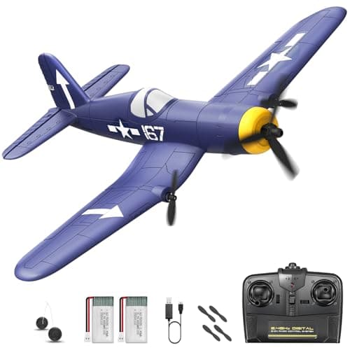 HAWKS WORK 3 Channel RC Plane F4U Corsair Remote Control Warbird Ready to Fly 24GHz 6axis Gyro Stabilizer Easy to Fly for Kids Beginners