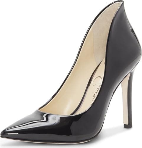 Jessica Simpson Women's Cambredge Pointed Toe Pump Dress, Black, 9