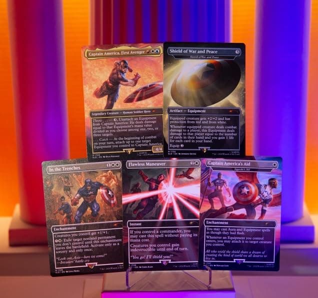 MTG Secret Lair Secret Lair x Marvels Captain America NonFoil Edition