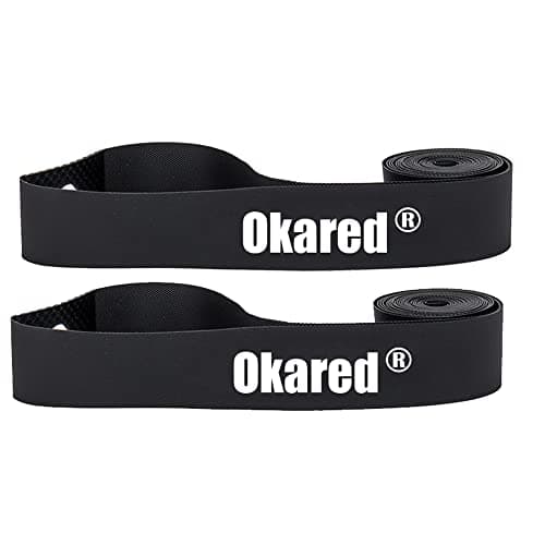 Okared 2 Pack Bicycle Rim Strip Rim Tape 26"/27.5"/29" for Road Bike MTB Mountain Bike Tube Protector Liner (Black, 29in)