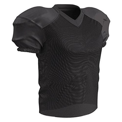 Champro Standard Time Out Football Practice Jersey, Black, Medium