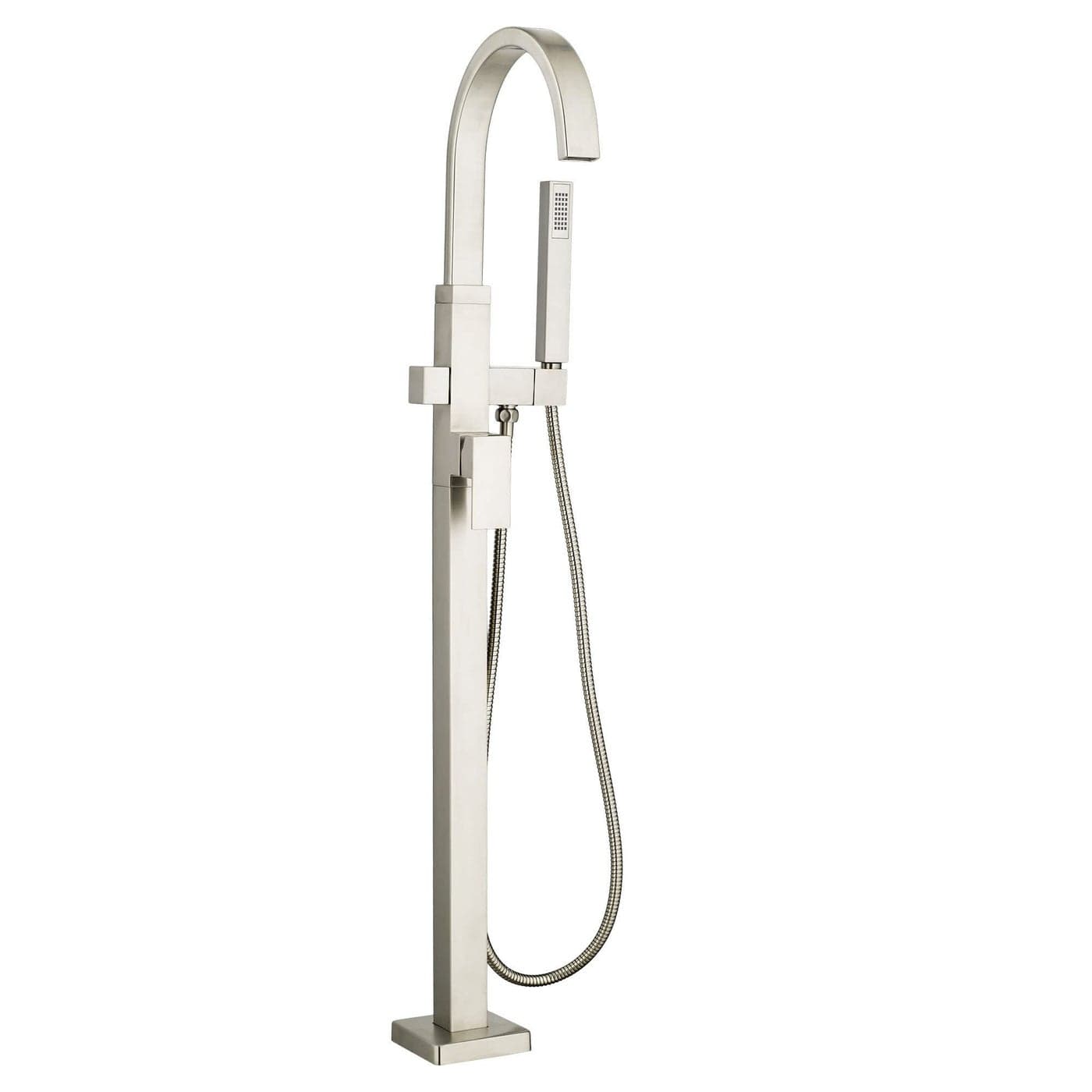 American Standard T184951295 Contemporary Square Freestanding Tub Faucet for FLASH RoughIn Valve brushed nickel