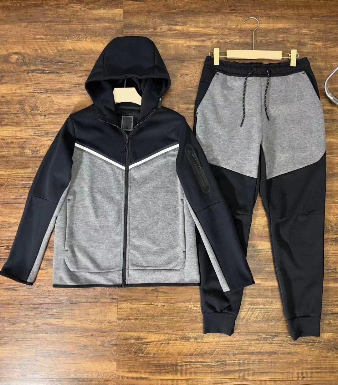 2024 Spring and Autumn Multicolor Casual Sports Breathable Men's Hooded Back Zipper 490 and 496 suit