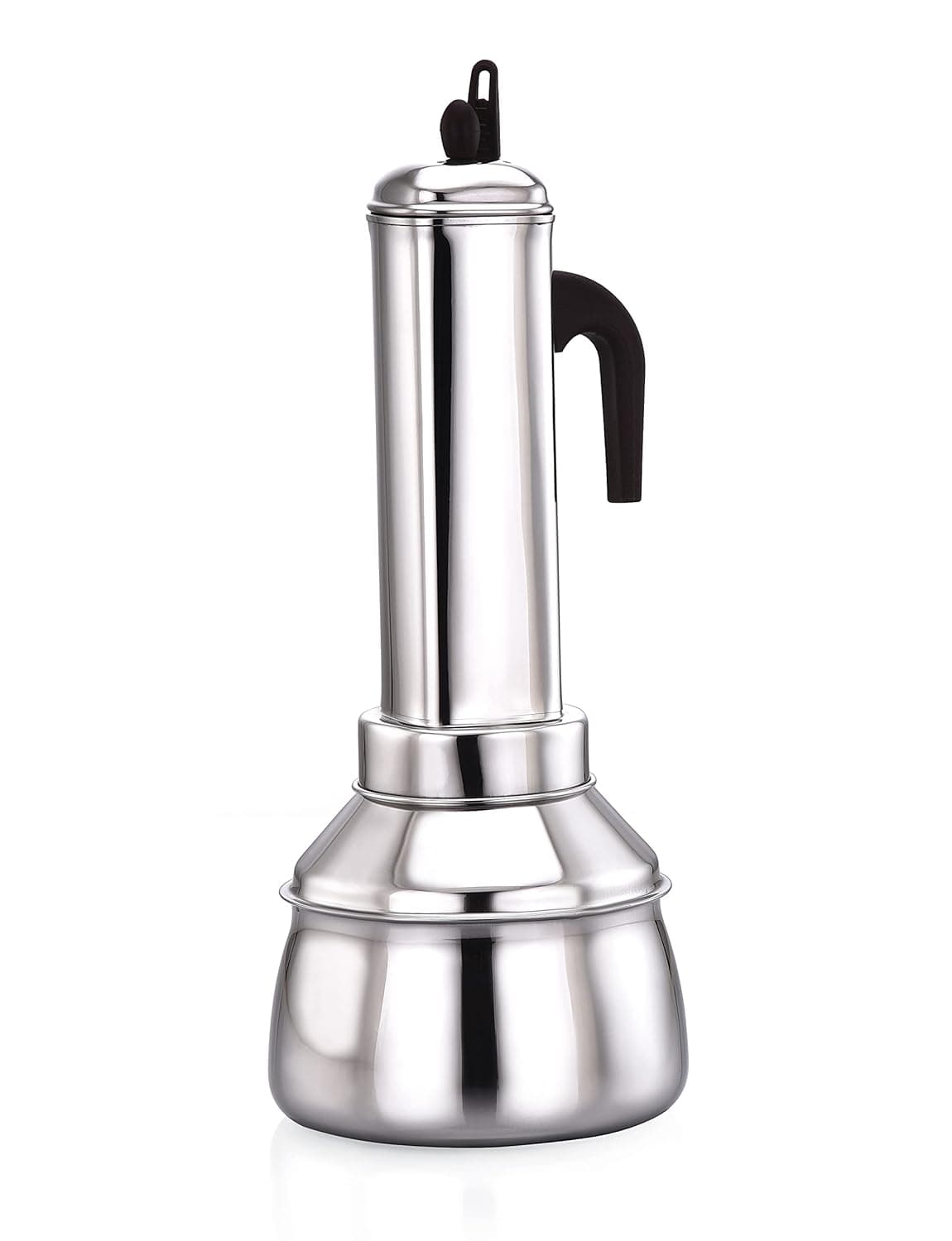 Expresso Stainless Steel Puttu Kodam Puttu Maker with Steamer Plate and Steel Stick, Silver, Standard