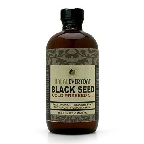 Pure and Cold Pressed Black Seed Oil 8 oz Glass Bottle NONGMO and Vegan Nigella Sativa Hexane Free Halal Certified UnfilteredDark and Potent Natural Source of Nigellone and Thymoquinone