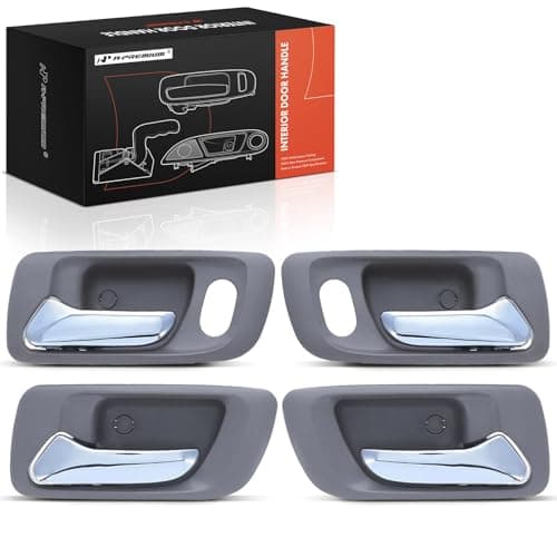 APremium Inside Interior Door Handles Compatible with Honda Accord 1998 1999 2000 2001 2002 Sedan Chrome Gray 4PC Set Front Rear Driver and Passenger Side
