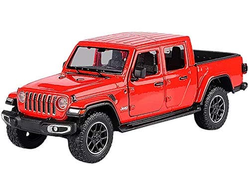 Motormax Toy 2021 Gladiator Overland Closed Top Pickup Truck Red 124127 Diecast Model Car by Motormax 79365