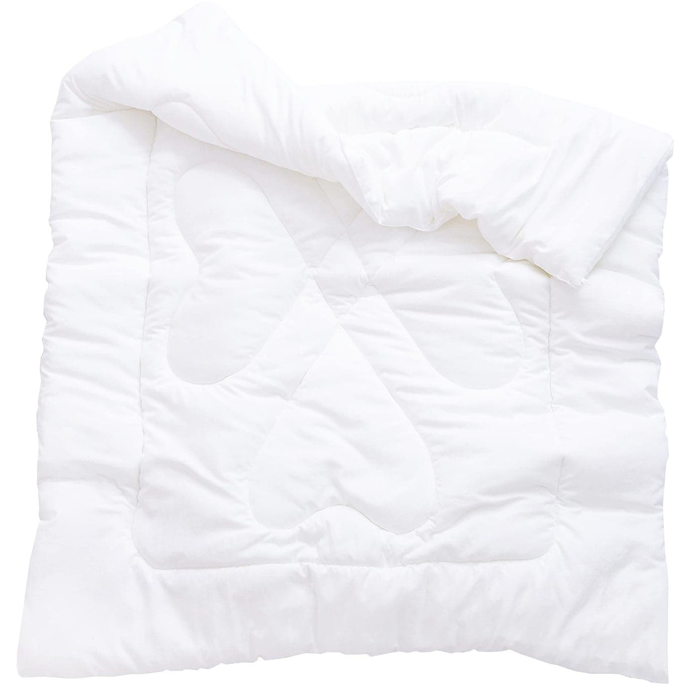 Jpinno Down Alternative Comforter Crib Quilt Toddler White Blanket Lightweight Duvet Insert Machine Washable 47 X 59