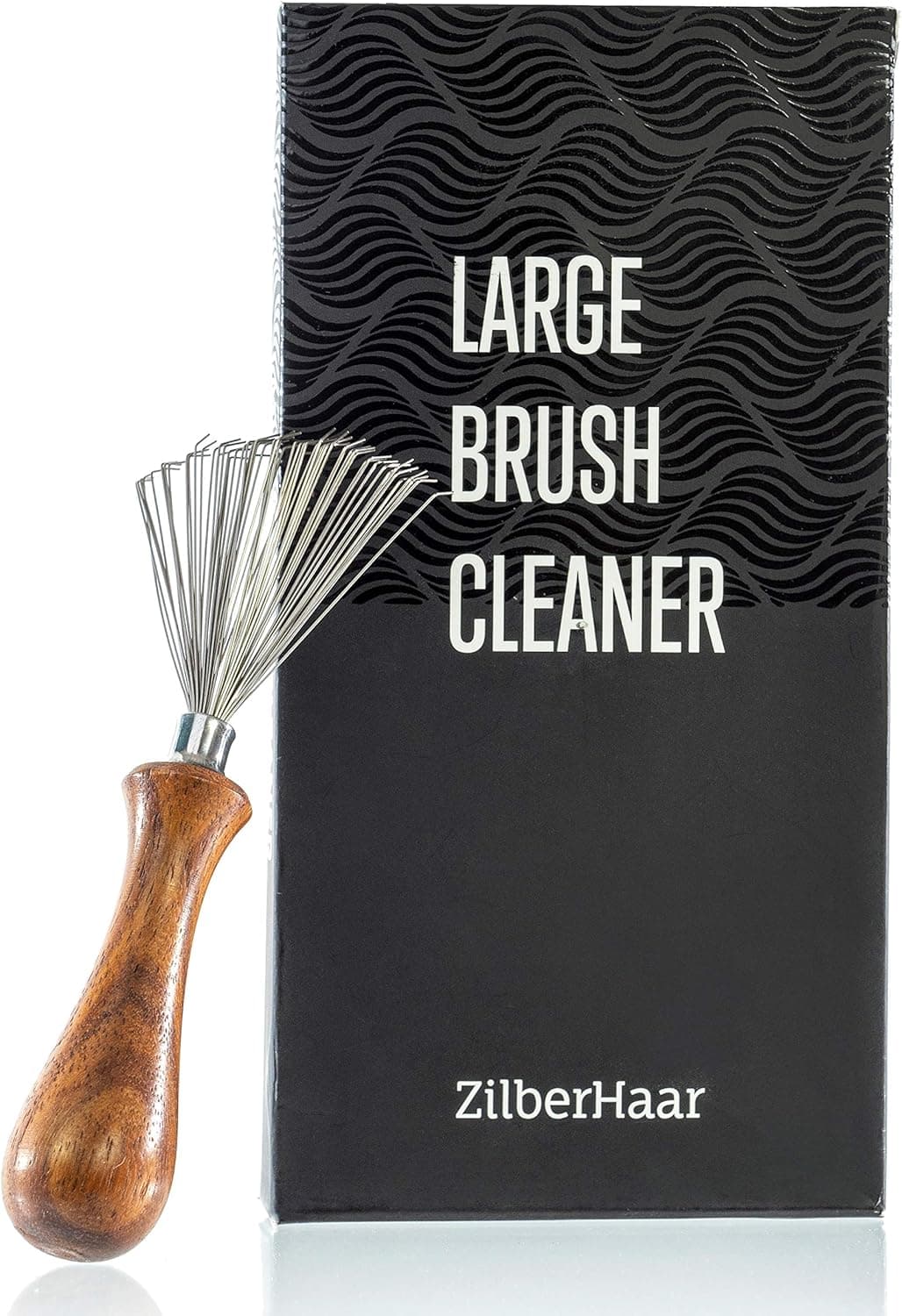 ZilberHaar Brush Cleaner Beard and Hair Brush Cleaner Tool HandMade Natural Hairbrush Cleaner Tool 43 Inches Long and 19 Inches Wide at Rake End