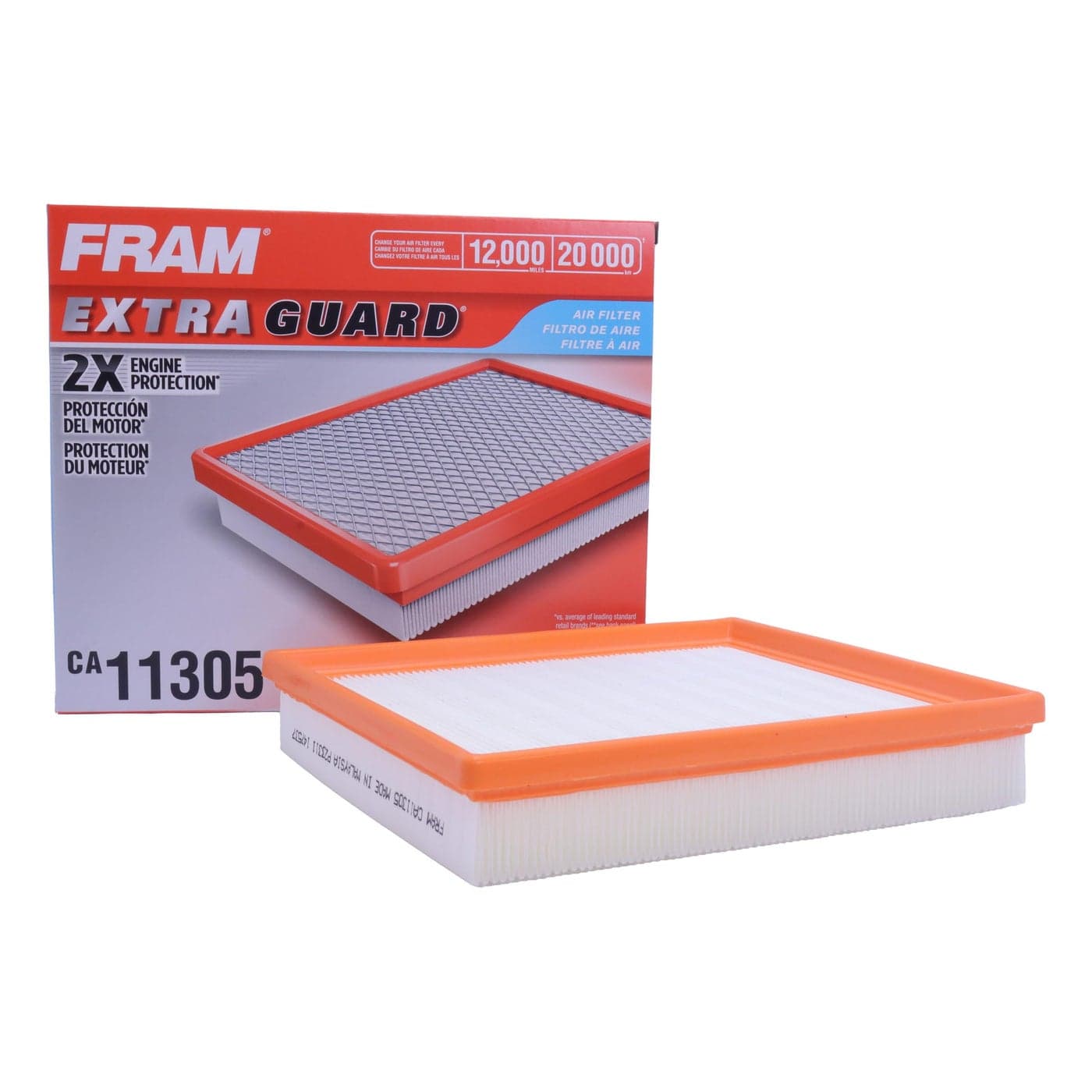 FRAM Extra Guard CA11305 Replacement Engine Air Filter for Select BMW 20L Models Provides Up to 12 Months or 12000 Miles Filter Protection