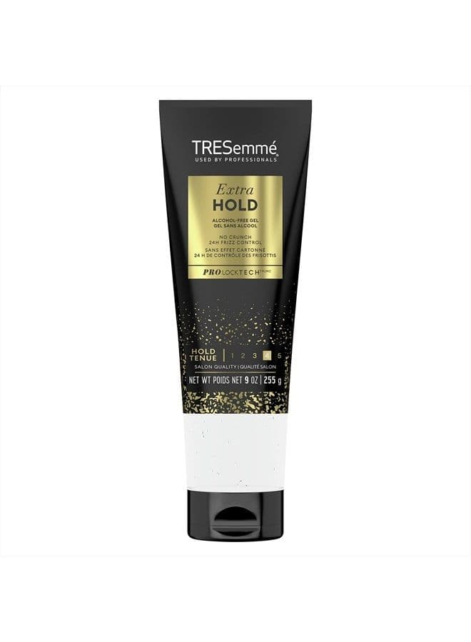 Extra Hold Hair Gel Alcohol-Free for 24-Hour Frizz Control and Humidity Protection 9 oz