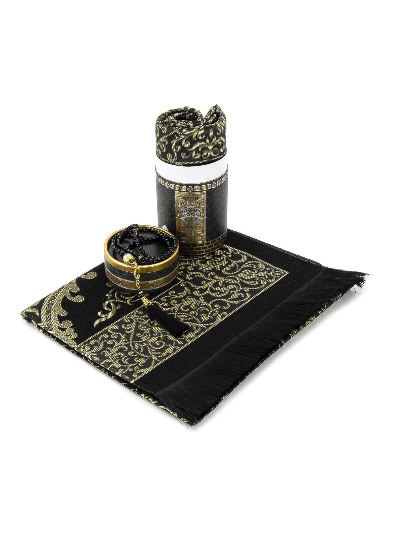 Islamic Prayer Rug Muslim Prayer Rug with Qibla Carpet Portable Travel Worship Mat Waterproof Sajadah Rosary Gift Set Custom Box Outdoor Carpet Rugs carpet rug