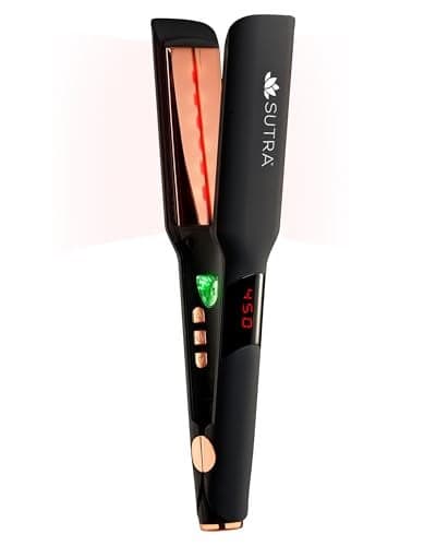 Sutra Professional IR2 Flat Iron, 1.5" - Ionic Infrared Hair Straightener with Adjustable Temperature, Auto Shut-Off & Swivel Cord - Straight Iron for Straightening Hair