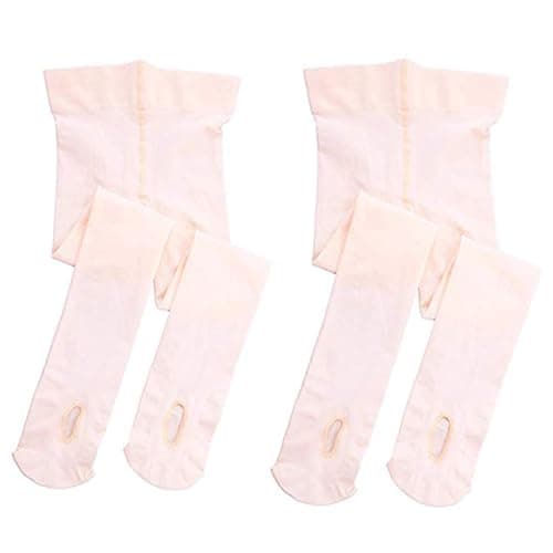 Stelle Girls Women Ballet Dance Convertible Tights Ultra Soft Pro Transition Tights (2-BP, 9-14years)