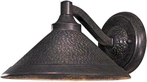 Minka Lavery Outdoor Wall Light 8102-A138, Kirkham Dark Sky Dark Sky Exterior Wall Lantern, 60 Watts, Bronze
