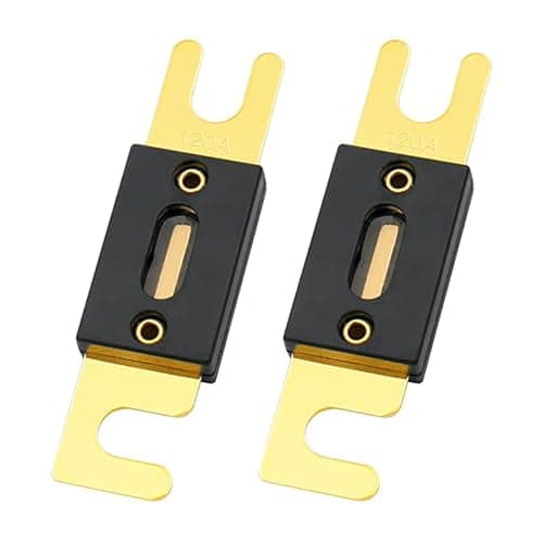 BAOMAIN 120A ANL Fuses 2Pack GoldPlated 12V24V Audio Circuit Fuse