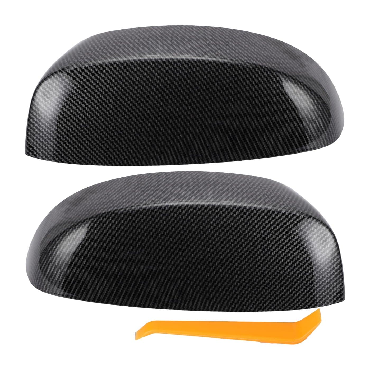 X AUTOHAUX Side Mirror Cover Upper Half Cap Clipon for Chevy Tahoe Avalanche Silverado Suburban 20072014 for GMC Sierra Yukon Xl 1500 2500 3500 HD for Cadillac Escalade Black Carbon Fiber