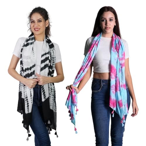 PALATT Women and Girls Cotton Viscose Scarfs Stoles Combo Set-Soft Comfortable Stylish