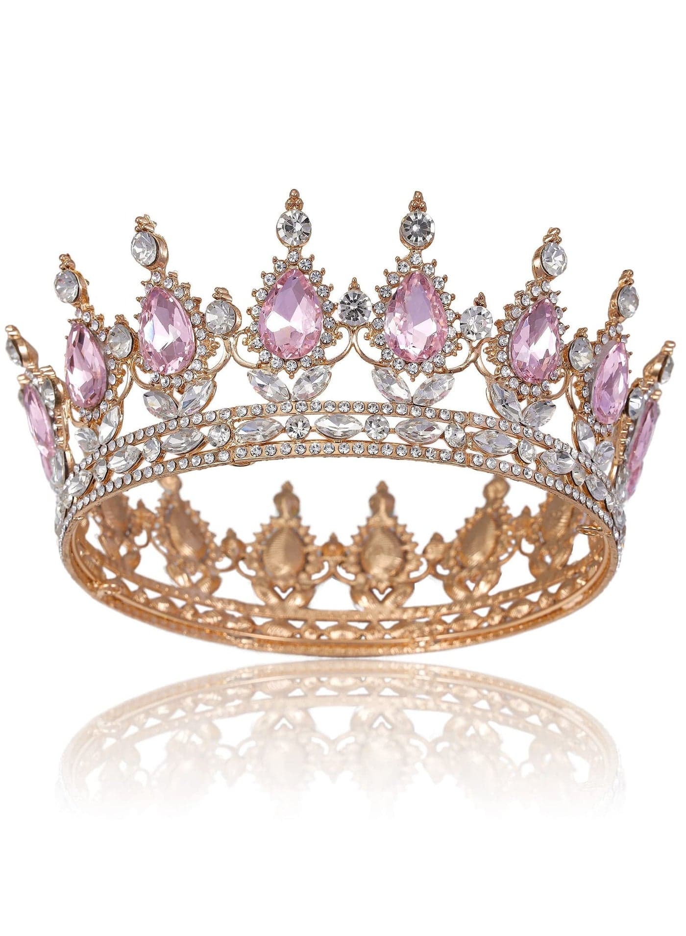 Princess Crown and Tiara for Little Girls, Crystal Girls Headband Kids Cosplay, Bridal Hair Accessories Birthday, Prom, Costume Party, Wedding