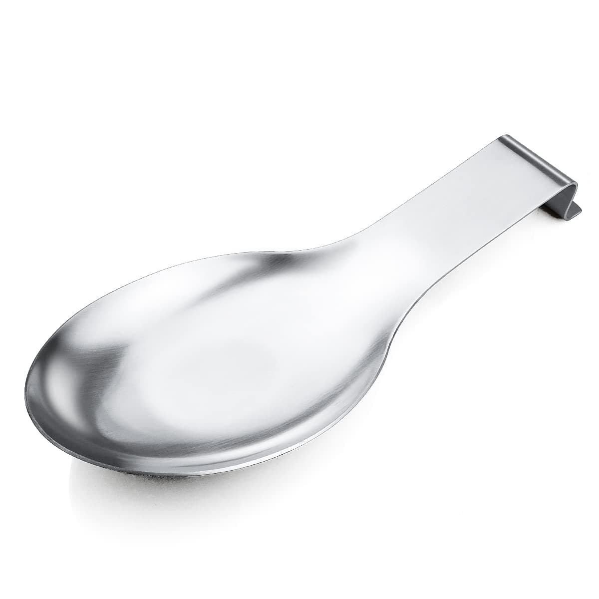 1 PCS Stainless Steel Spoon Rest Spoon Holder for Stove Top Utensil Spoon Rest Holder kitchen utensils Holder for Ladles Spatula Cooking Utensils or Kitchen Tools Silver