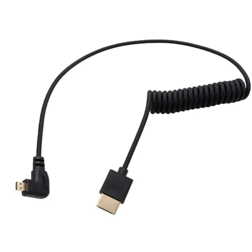 HangTon Micro HDMI to Full HDMI 4K 8K60p Cable for Canon R6 R6II R5C R5 R8 Sony ZVE10 A7C A7RIV A7RIII A7S2 Lumix S5 S9 GH4 Camera ATOMOS Ninja V Ultra SmallHD Cine Indie Monitor Type A D 50cm