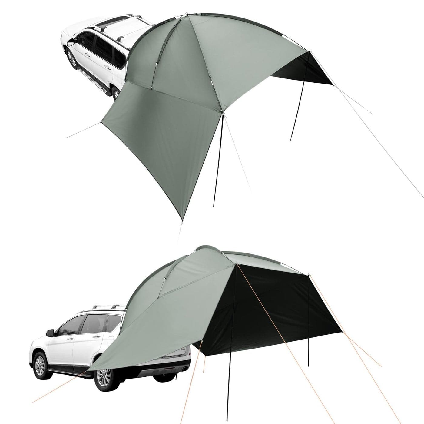VEVOR Versatility Camping Tent Moonshade Awning Auto Canopy with UV50 Protection PU3000mm Water Resistance Ideal for Truck Bed SUV RV Van and Trailer Overlanding Gear TearResistant