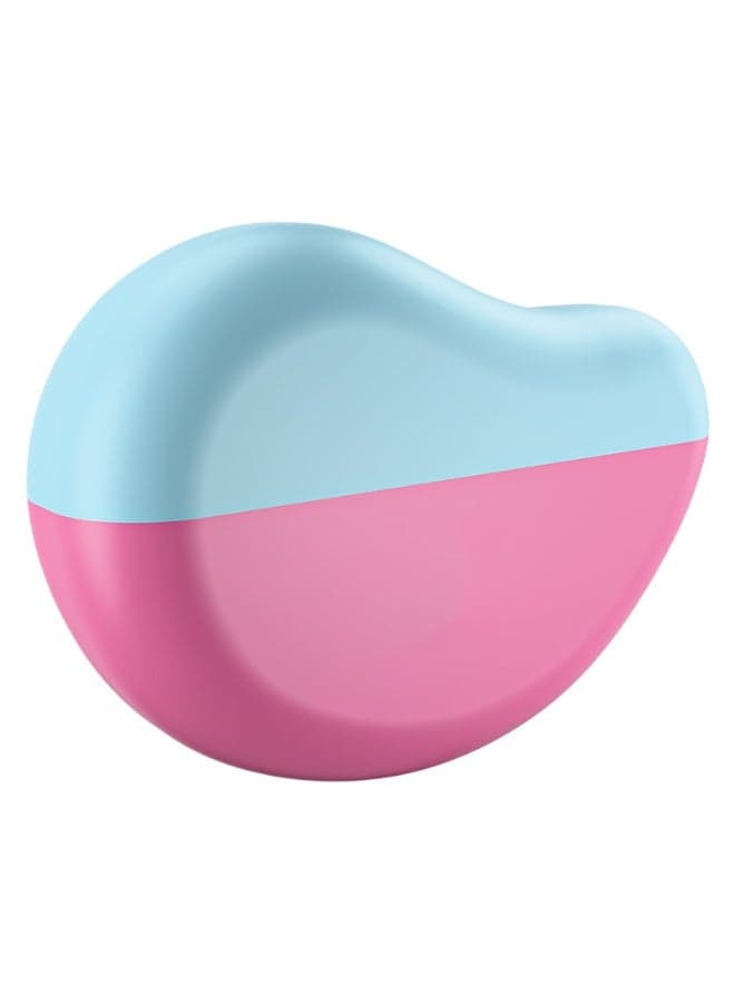 Washable Lint Roller Reusable Pet Hair Remover Strong Sticky Roller Portable Fuzz Sweeper For Home Office , Down and Hair, Paper Scraps, Food Scraps, and Fine Dust,10.2x7.3x3 cm (Pink/Blue)
