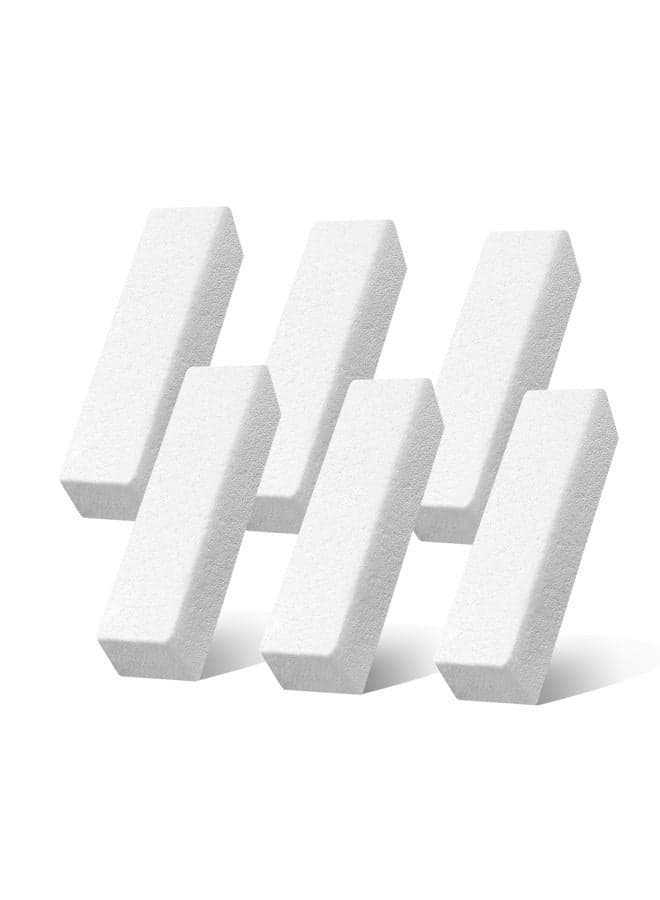 6ps Advanced Pumice Stone for Cleaning - Perfect Household Toilet Cleaners for a Better Life (White D)