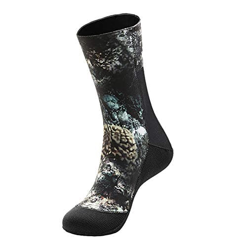 Skyone Neoprene Water Fin Sock Diving Wetsuits Sock 3MM for Women Men, Thermal Beach Socks Anti Slip Flexible for Snorkeling