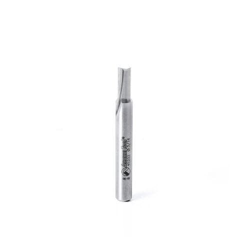 Amana Tool - 45202 Solid Carbide Cutting Edge Straight Plunge CNC Router Bit for Wood High Production 3/16 Dia x 7/16 x 1/4 Inch Shank
