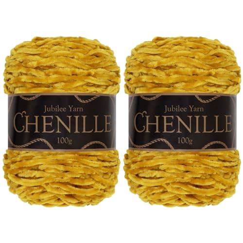 JubileeYarn Chenille Yarn 100gCake Worsted Polyester Firenze 2 Cakes