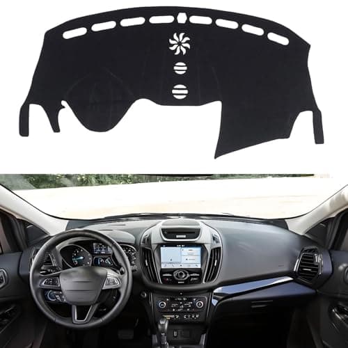 IIKSDII Dashboard Cover Mat for Ford Escape 2014 2015 2016 2017 2018 2019 Accessories Dash Cover Dash Mat Sunshade Glare UV Rays Protector