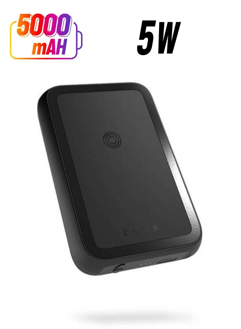 ZENS 5000 mAh Dual Wireless Power Bank MagSafe Compatible - Black