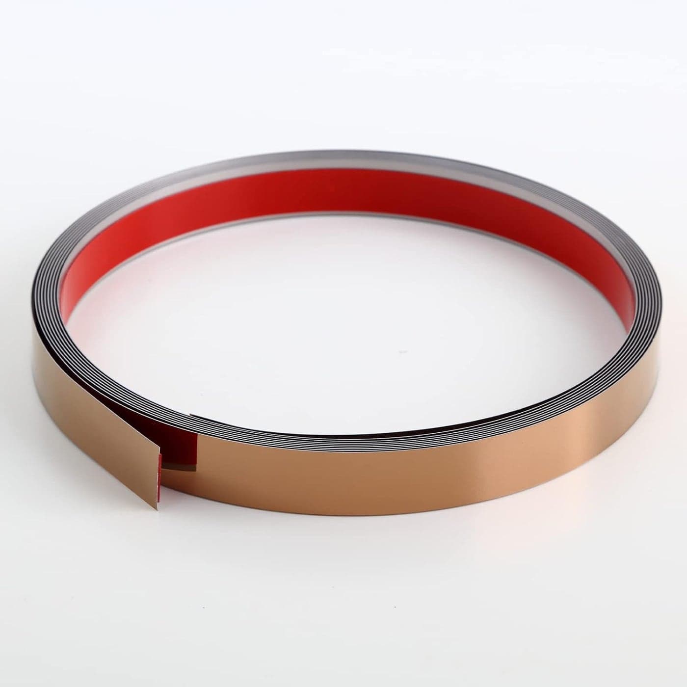 VICTAC Rose Gold 8K Mirror Stainless Steel SelfAdhesive Metal Trim 10mm x 164ft 5mtr Pack of 1 Roll for Wall Decoration Furniture Highlighters