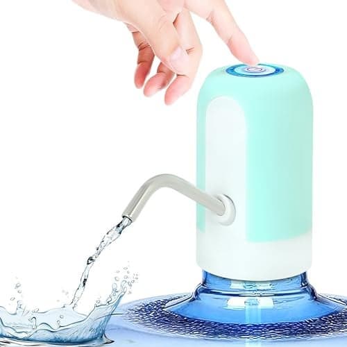 Portable Water Dispenser, Rechargable Type-C USB Port, Pumps Water Upto 5 to 20 Litre Bottle, Premium Colour & Portable Design