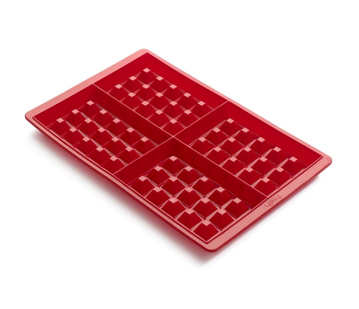Lekue Silicone Waffle Mold Model Red Set of 2