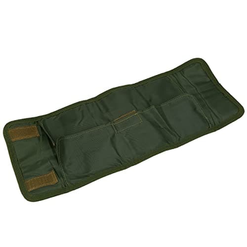 Gonetre Fly Tying Materials Fishing Tool Roll 18103 Roll Up Fly Tying Tool Pouch Fishing Accessory Case Nylon Artificial Lure Storage Bag Holder
