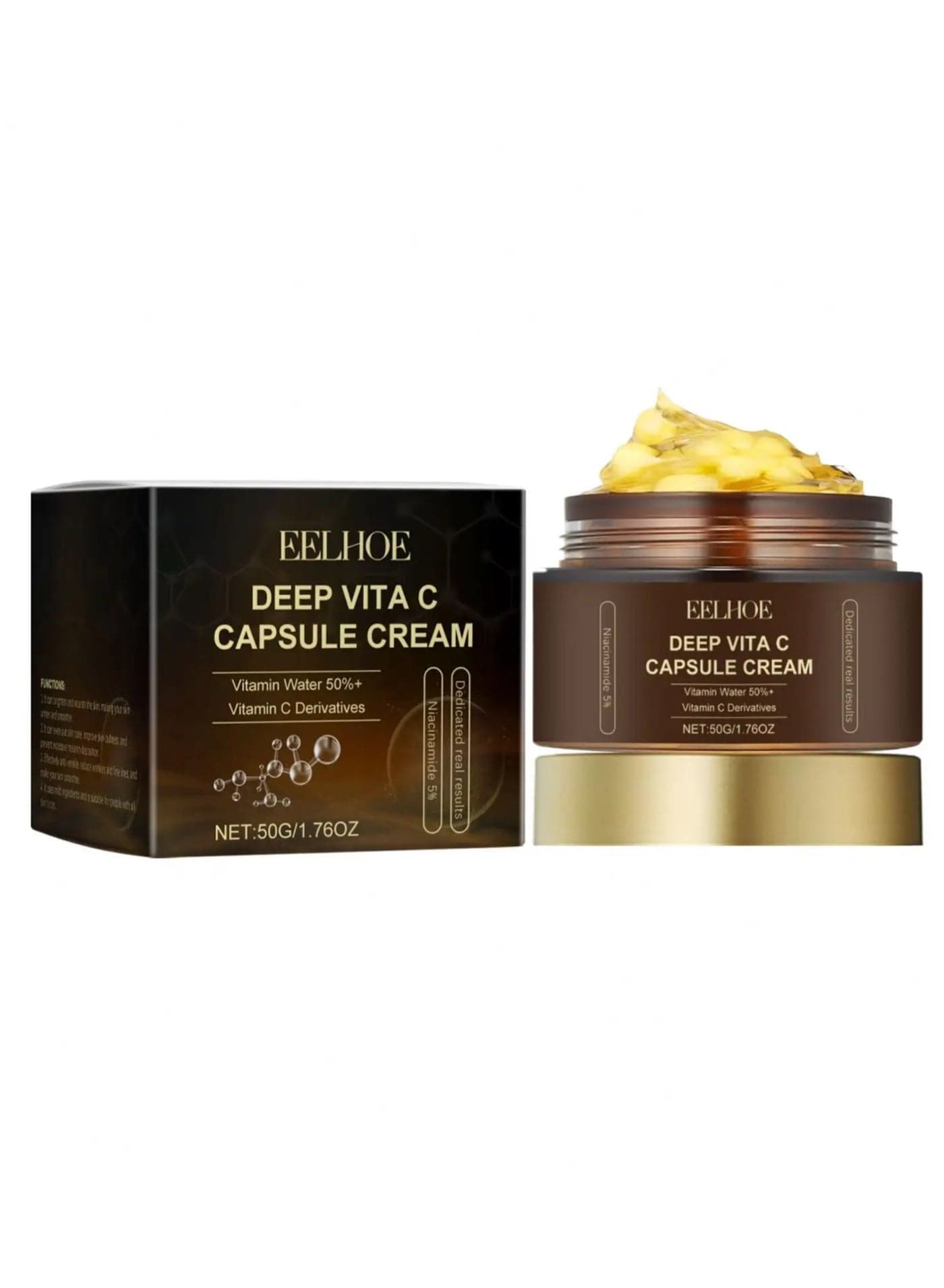 Deep Vita C Cream, Deep Vita C Capsule Cream, Vitamin C Lotion For Instant Glow, Vitamin C Facial Moisturizer, Vitamin C Capsule Cream, Skin Elasticity Care