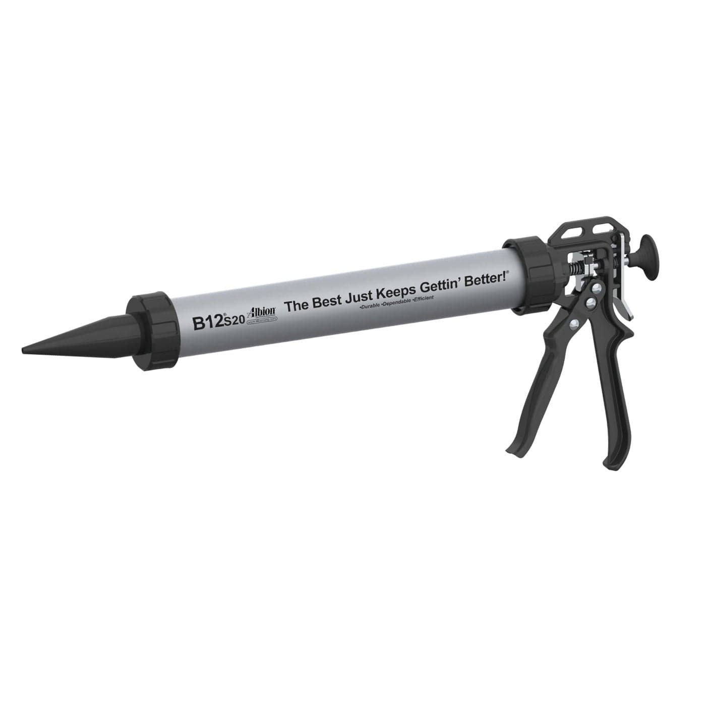 Albion Engineering Company B12S20 BLine Manual Sausage Caulking Gun 20 oz 121 Drive