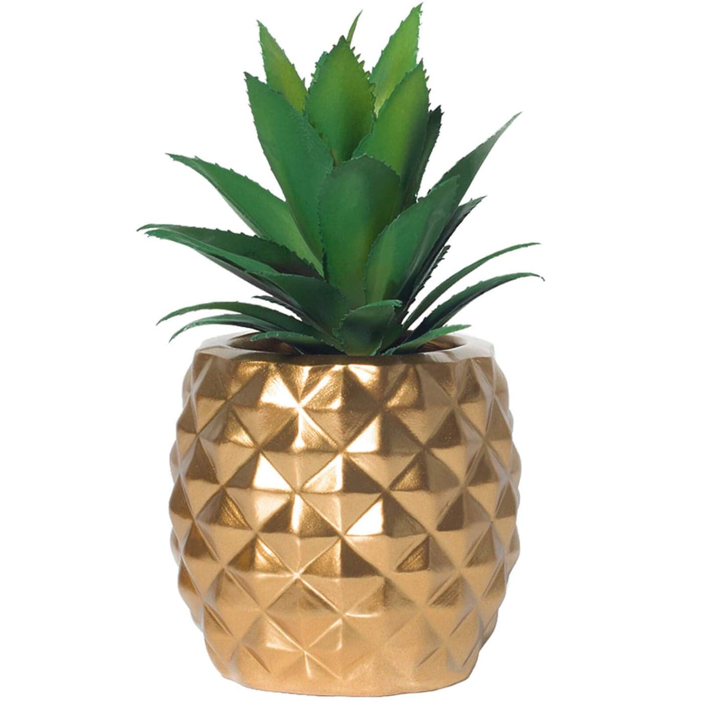 BLASCOOL Artificial Succulent Potted Pineapple Decor Fake Pineapple Home Office Kitchen Table Decoration Gold