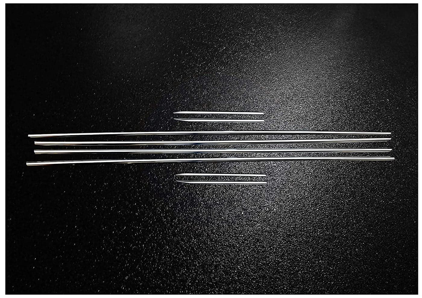 Automaze Cn-League Car Exterior Lower Window Garnish Trim Chrome in Stainless Steel, for Innova Crysta All Models( Set of 8 Pc)