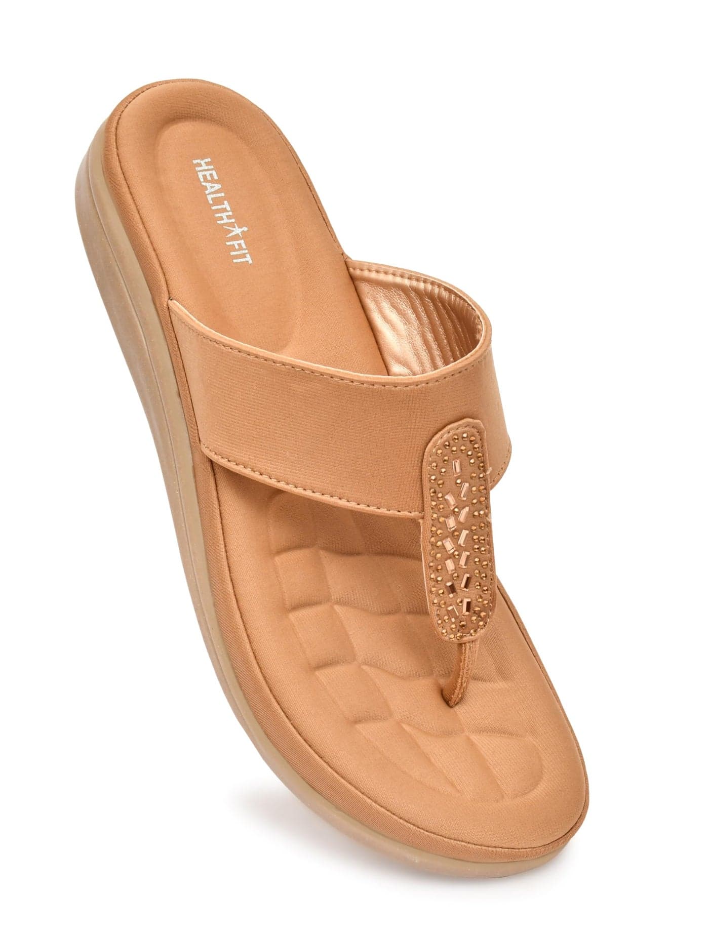 EXTRA SOFT Women's Comfortable Memory Foam Doctor Slippers/Flip-Flops|Fashionable Casual & Stylish|Lightweight & Breathable|Outdoor Synthetic Casual Chappals Sandals Ladies & Girls HF23SUL UK-10