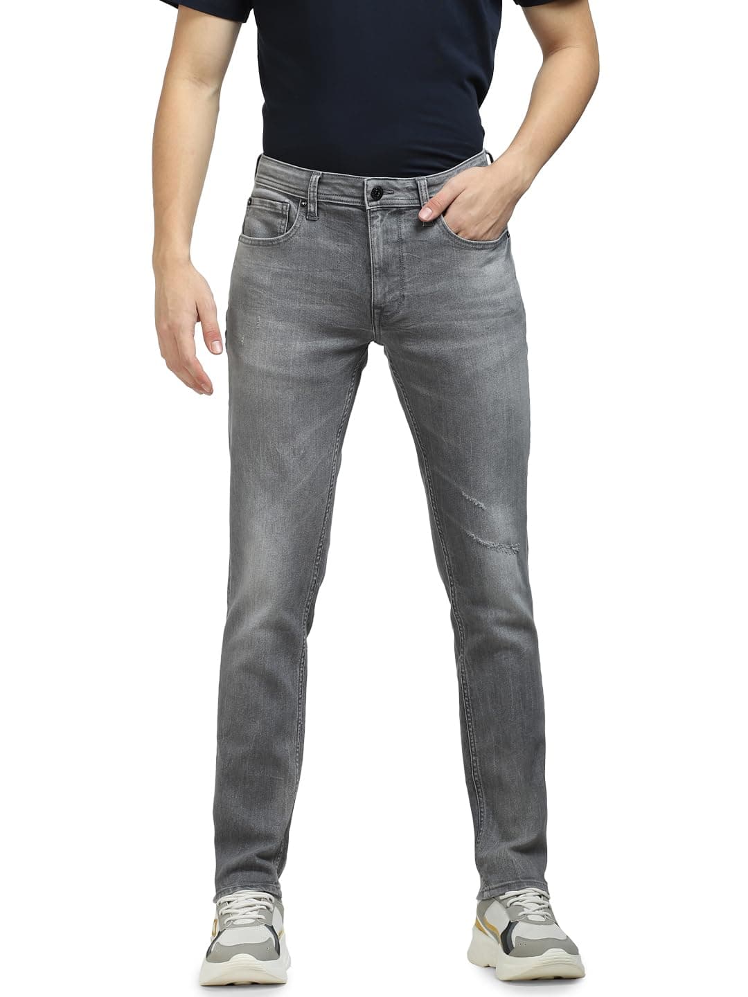 JACK & JONES Skinny Fit Jeans (110553901_Grey Denim_33/32)