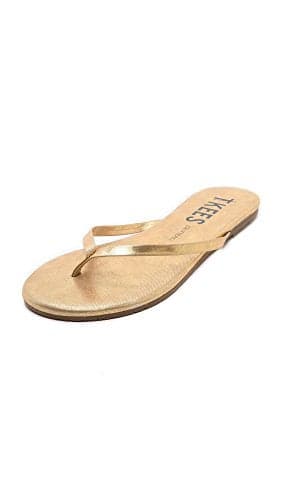 TKEES Women's Glitters Flip Flop, Sandbeam, 8 M US