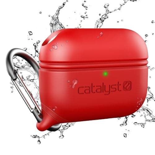 Catalyst Waterproof Case for AirPods Pro 2nd Generation and AirPods Pro 1st Generation Wireless and USBC Charging Compatible One Piece Design High Drop Protection Case with Carabiner