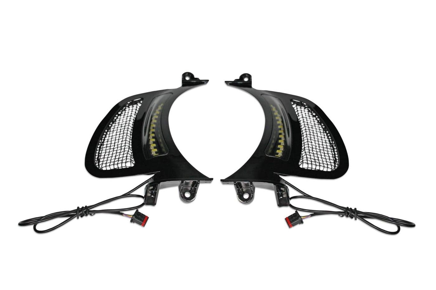 Custom Dynamics Dynamic LED Vent Inserts for 20152020 Road Glide Motorcycles Black with Black Mesh