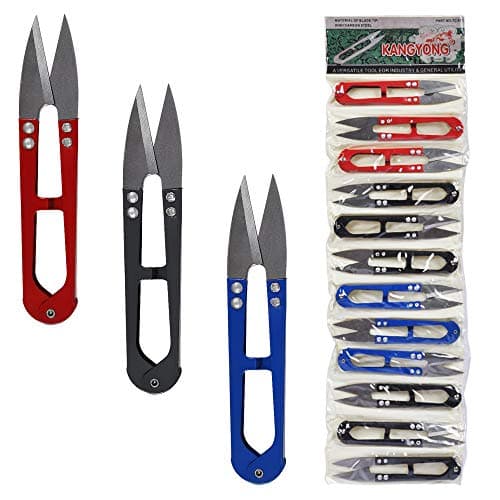 UCEC 12 Packs Thread Snips for Sewing Scissors Small Crochet Scissors Thread Cutter Yarn Cutter 42 Sewing Snips Great for Stitch Embroidery Knitting Mini DIY Supplie Colorful